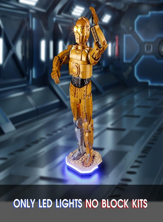 Vaodest مصباح ليد Vaodest لنموذج مكعبات بناء ليغو 75398 C-3PO، متوافق مع النموذج 75398 (مصباح ليد فقط، وليس مجموعة مكعبات البناء). - Image 2